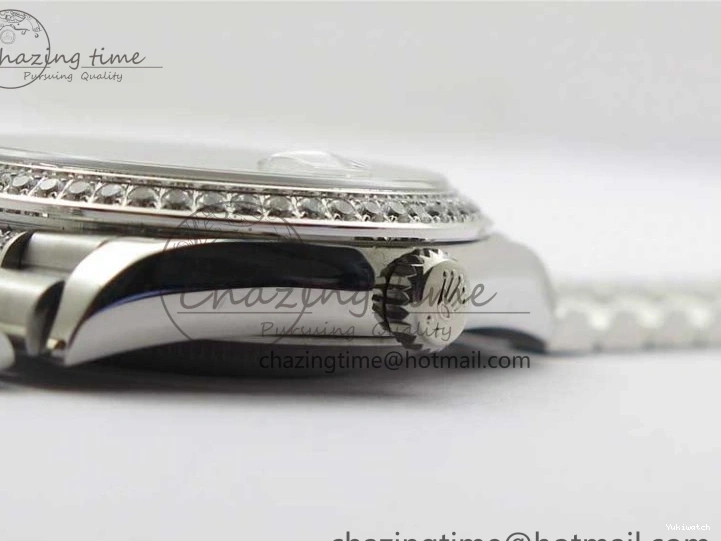 President Dial Crystal SS White Crystal Bracelet MOP on Best SS 128239 Edition Day-Date 36mm Marker A2836 BP 0117